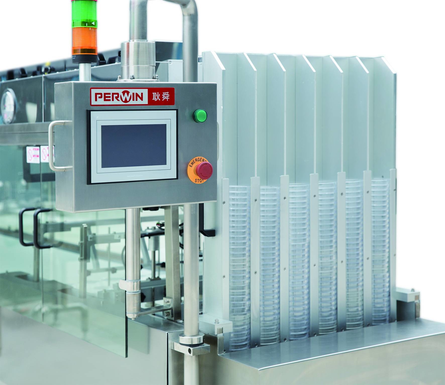 Automated Petri Dish Filling Machine Agar Plate Pourer For Indian / Twin Plates