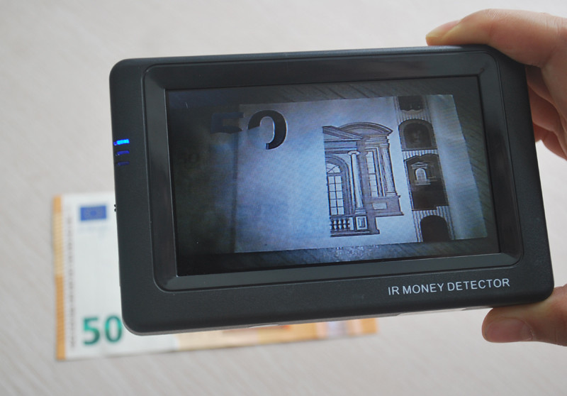 Electronic Money Detector With LED Display Royal Electric Bill Bank Money Detector IR EURO MONEY DETECTOR