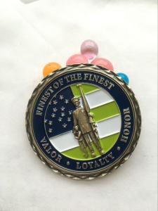 China Customized metal souvenir antique promotional merchandise military challenge coins wholesale