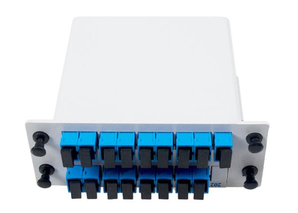 Coloured Passive Optical Splitter Fiber Separation 1260-1650nm Low Insertion