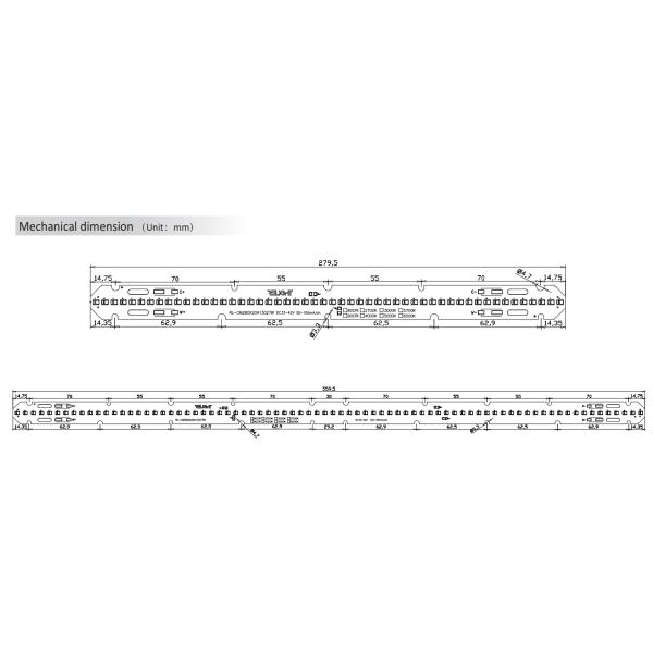 Zhaga Series Dual CCT DC LED Module 20mm Wide High Efficiency 120lm/W
