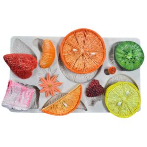 China Personalized Silicone Baking Tools Set Fruit Pattern Fondant Mat Cake Decorating on sale