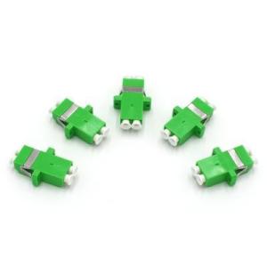 China ABS LC LC Duplex Fiber Coupler Singlemode Green RoHS Compliance wholesale