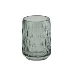 Round Green Glass Bathroom Accessories Set Shower Toothbrush Holder With Jumbo