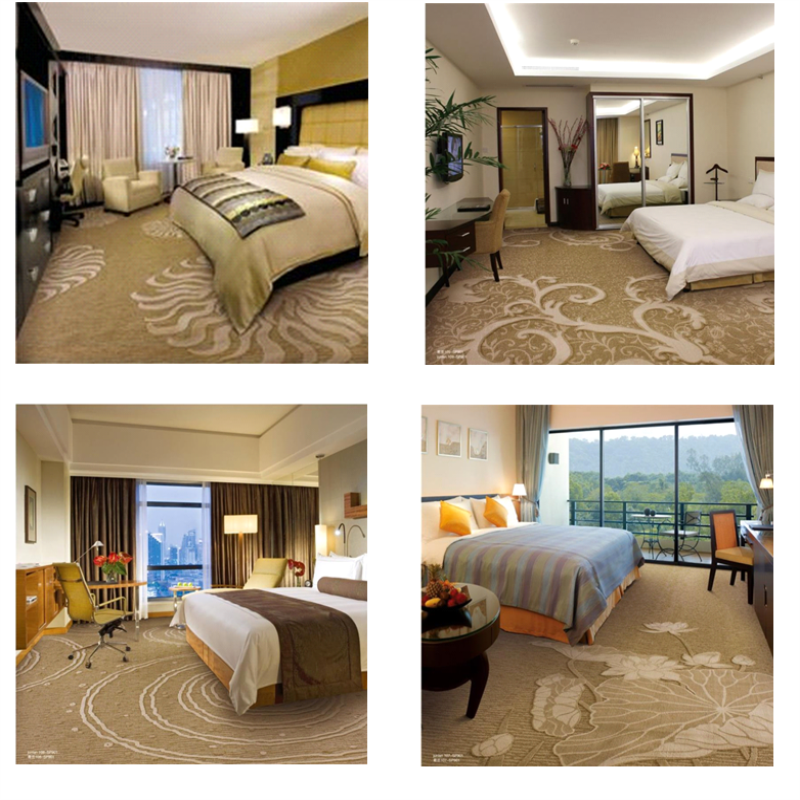 Brown emboss of tree 3D pattern PP material carpet for studio
