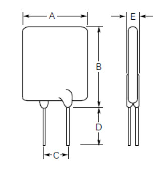 RF250-800 PolySwitch PPTC Resettable Fuse High Voltage tape inline resettable fuse For Juice Squeezer