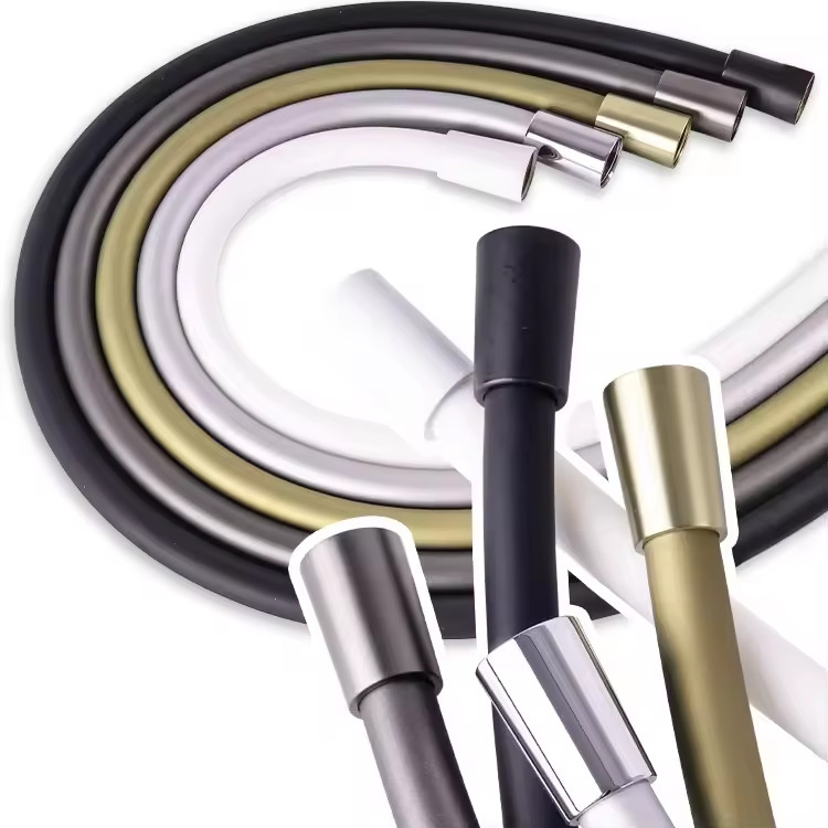 Briskspring Flexible Silicone Shower Hose in Brushed Gold