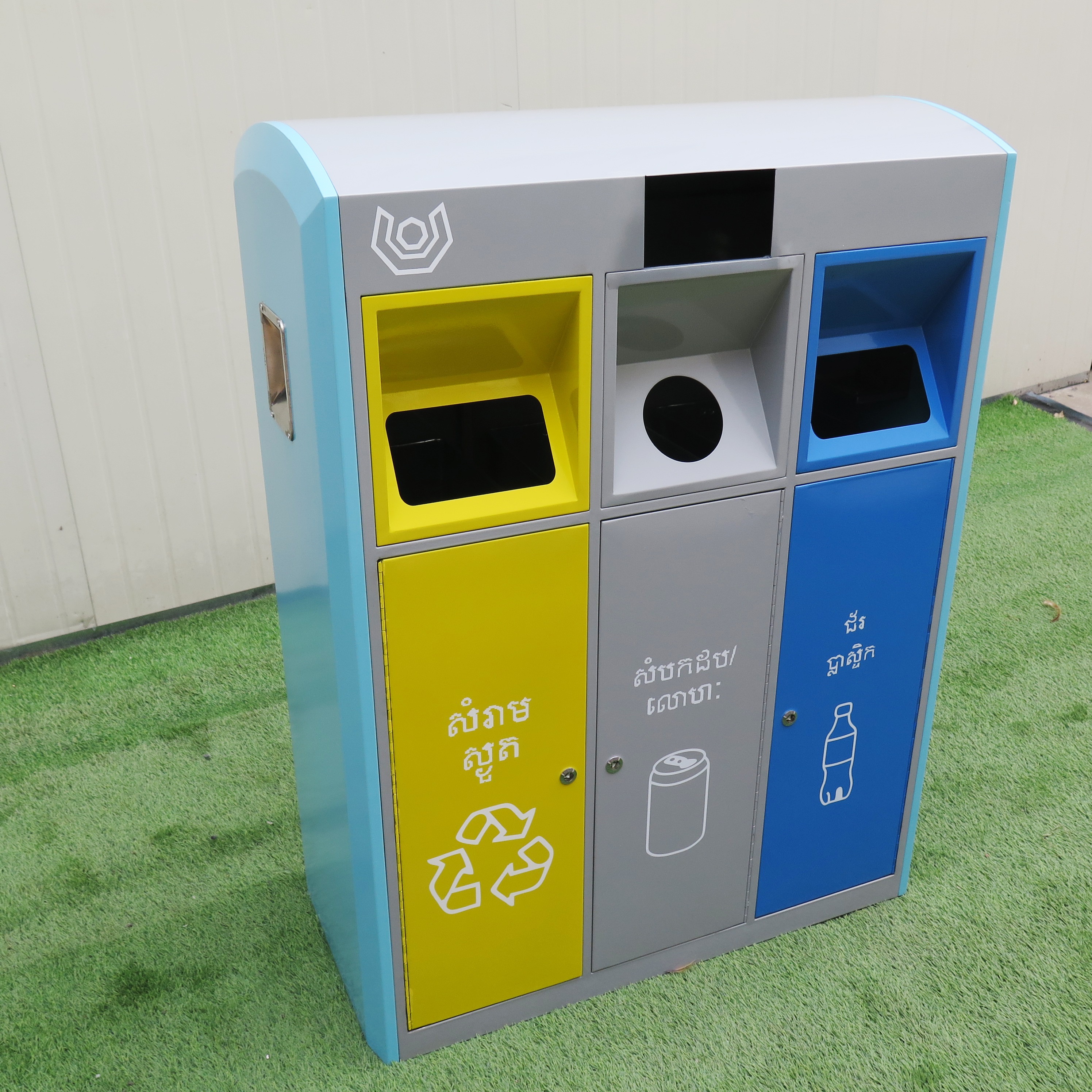 Hot Popular Waste Decorative Recycling Bins Colors Garbage Classification Waste Basket Containers Prices