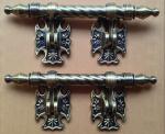 Metal Zinc Antique Casket Handles