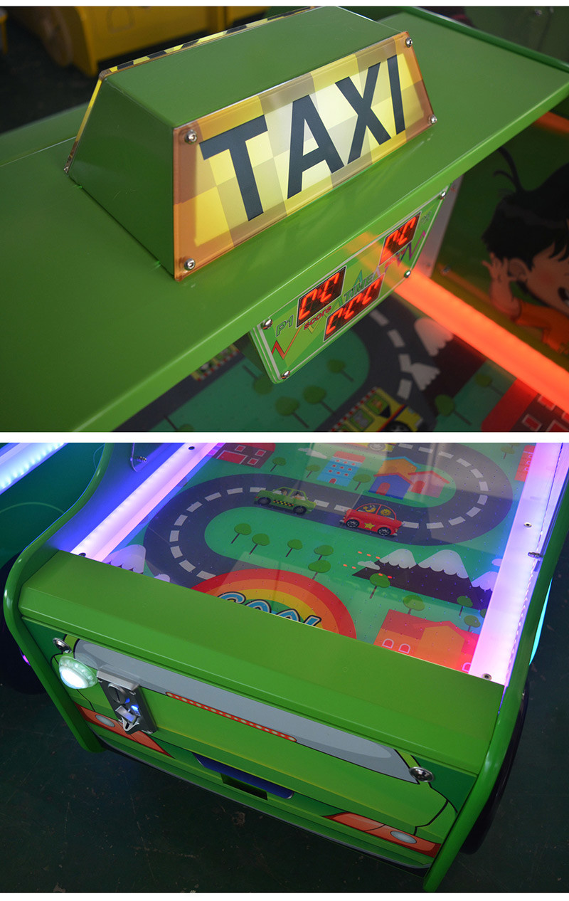 Indoor Commercial Arcade Gaming Machines Taxi Style Coin Operated Air Hockey Table