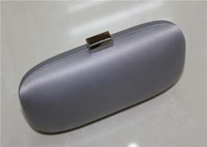 China Handmade Metal Satin Clutch Bag Round Shape With Black Velvet wholesale