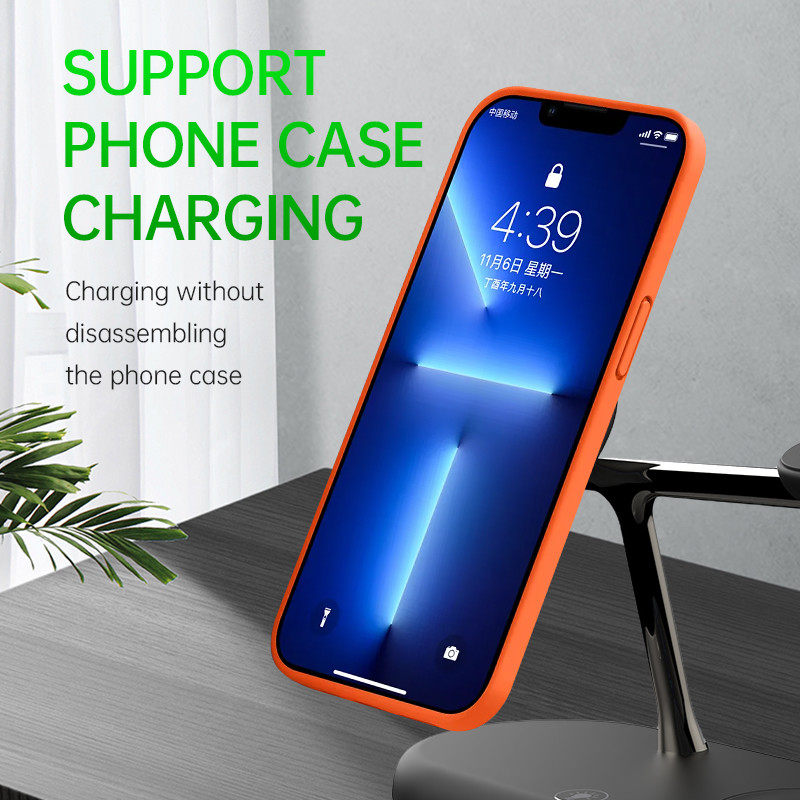 T256 All In One Multi-functional Wireless Charger With LED Night Light