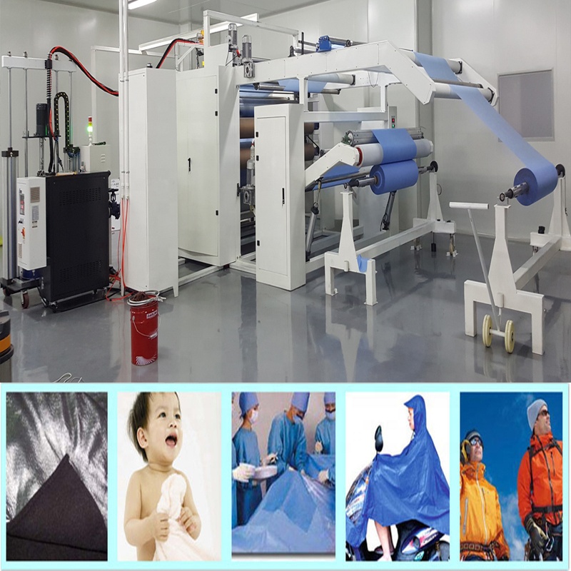 1600mm Max Laminating Width Electric Driven Solventless PE Film PUR Hot Melt Glue Laminating Machine