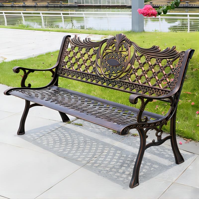 Customized Swimming Pool Bench Outdoor Benches With Armrest And Backrest