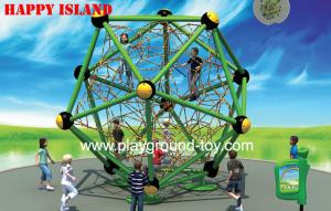 China Novel Design Kids Rope And Steel Outdoor Kids Climbing Wall Equipment wholesale