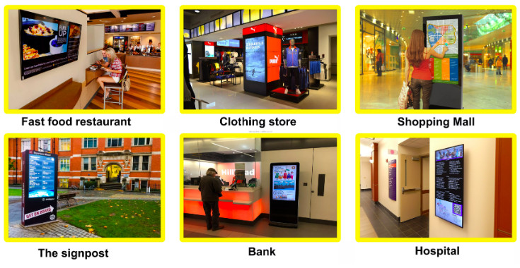 Vertical Interactive Digital Advertising Kiosk Display All In One 65 Inch