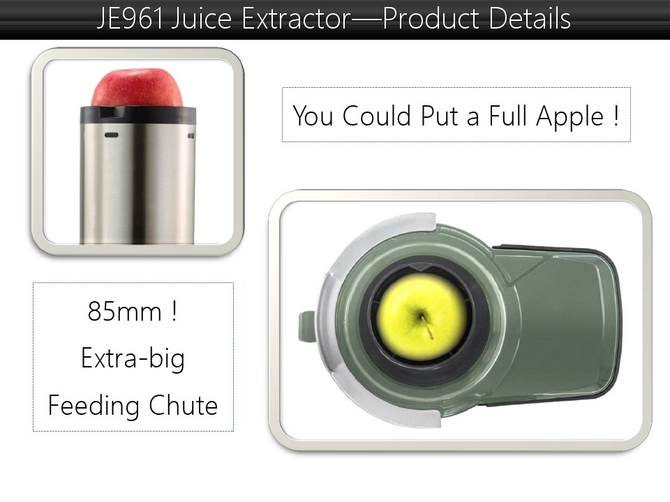 JE962 Stainless Steel High Power LCD Screen Juice Extractor