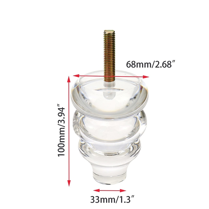 4 Set lucite Acrylic Furniture Legs Rourd Shape For Diy Replacement Sofa Acrylic Legs