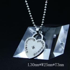 China Fashion Ladies Women Girls Stainless Steel Loving Heart Shapped Necklace Pendant LPH21 wholesale