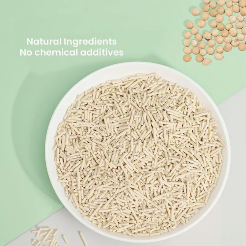 Pet Cat Product Fast Clumping Tofu Cat Litter Biodegradable Bulk Clumping Flushable