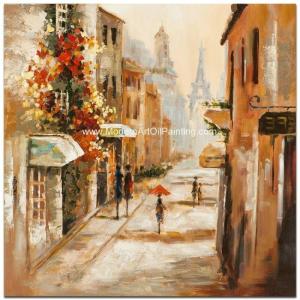 China Impression Modern Art Oil Painting , Paris Street Oil Painting Wall Art on Canvas wholesale