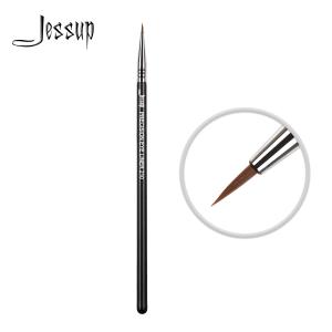 China Jessup Single Eyeliner Makeup Brush Black Silver Makeup Tools wholesale