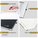 100GSM Paper 12 Month Weekly Planner 2023 Black Spiral Hardback