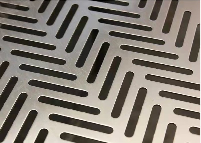 Slotted Hole Aluminum Perforated Sheet Metal Panels 0.5-8mm Thickness