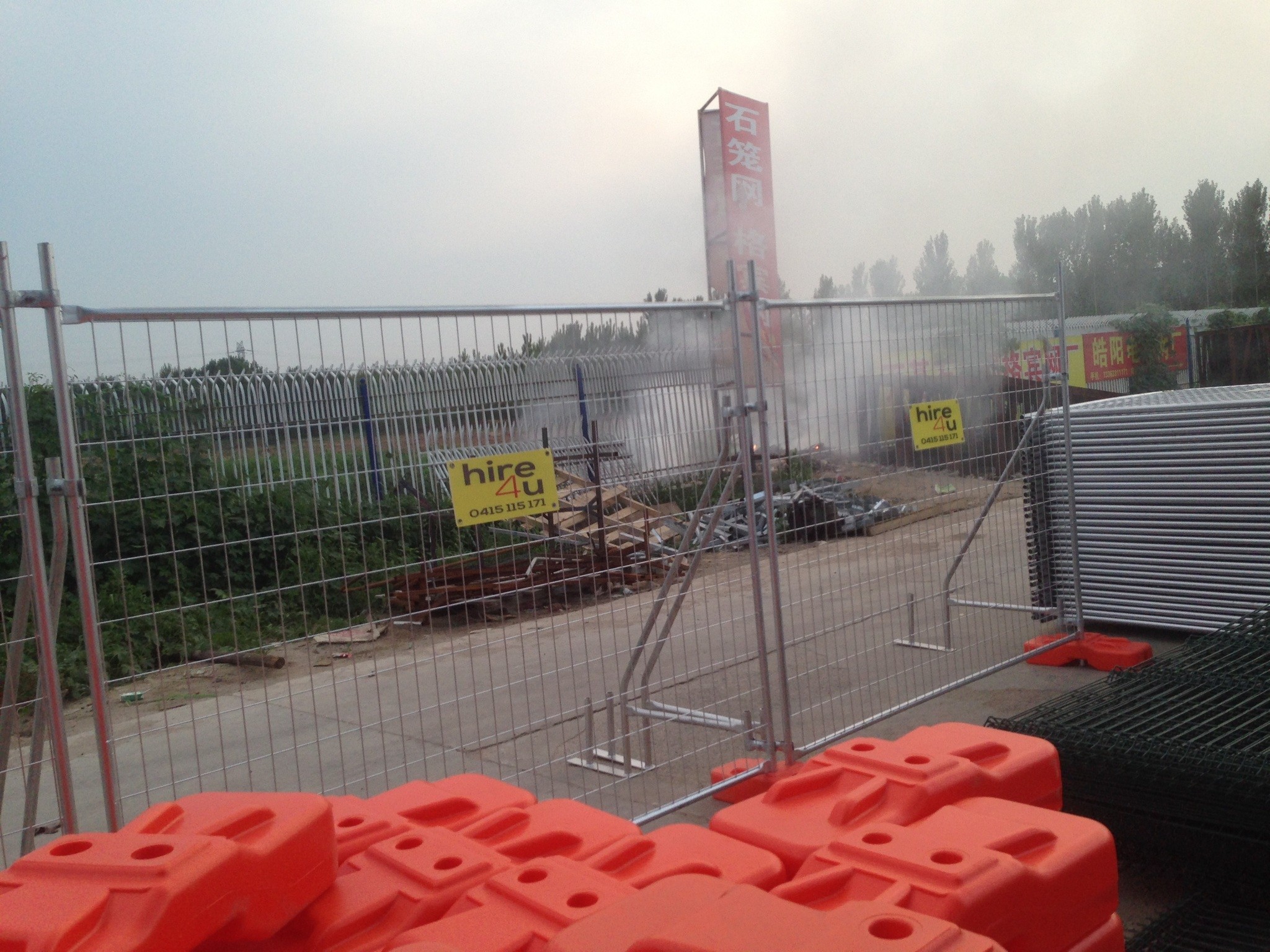 Environmentally Friendly HDG Temporary Fence Security Metal Fence Panels