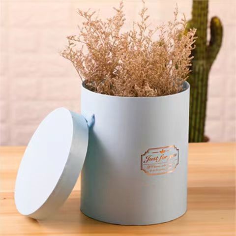 Customization Custom Printed Paper Tubes with Foil Stamp Surface Treat for Valentine's Day Flower Box
