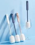 Modern Plastic Long Handle Feeding Bottle Cleaning Brush Light Weight