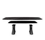 Homelegance Marie Louise Expandable Trestle Dining Table Unique Dining Room