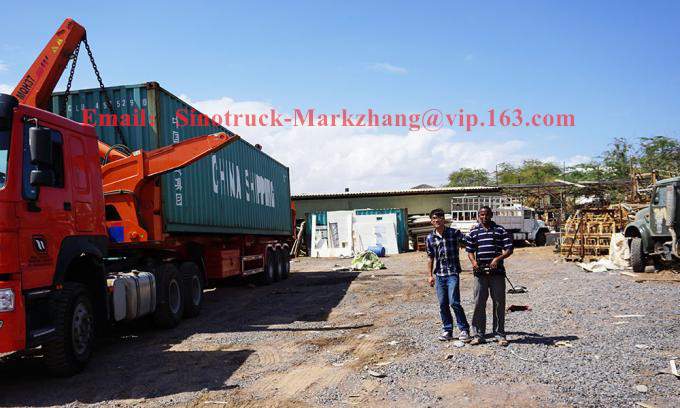 Durable XCMG Port Handling Equipments 20ft 40ft Container Side Lifter 8*4 Driving Type