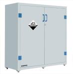 Lab Solvent Plastic Double Door Chemical Storage Cabinet Corrosive , 30 Gallon