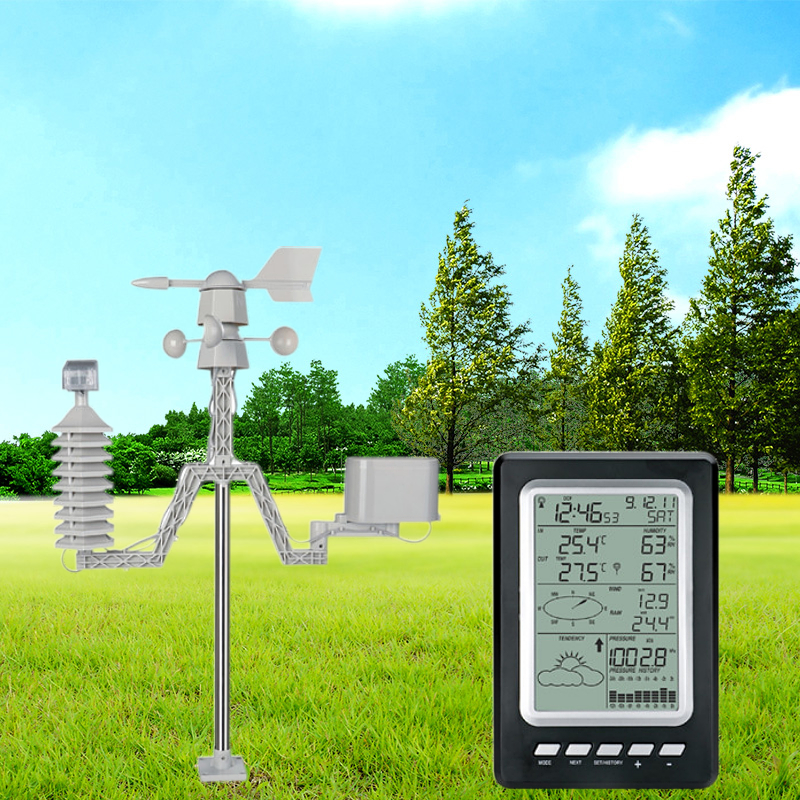 Smart Automatic Weather Station With Solar Rain Gauge And Data Logger ±1.0°C Accuracy