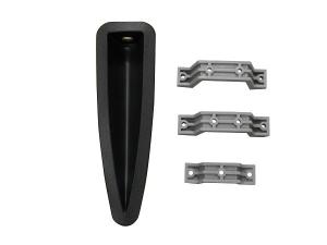 China Black Color Triangle Cabinet LED Light Cover Hot Tub Spare Parts wholesale