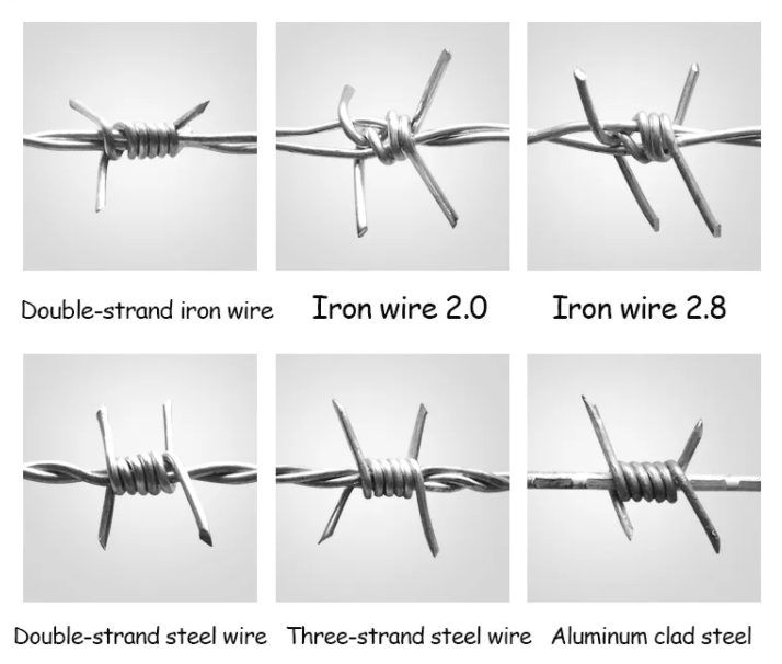 Anti-climbing Hot Dipped Galvanized Barbed Wire for Zimbabwe Farm Length Per Roll