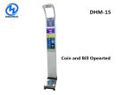 Ultrasonic Coin Balance Bmi Scale Machine , Personal Height Weight Meter