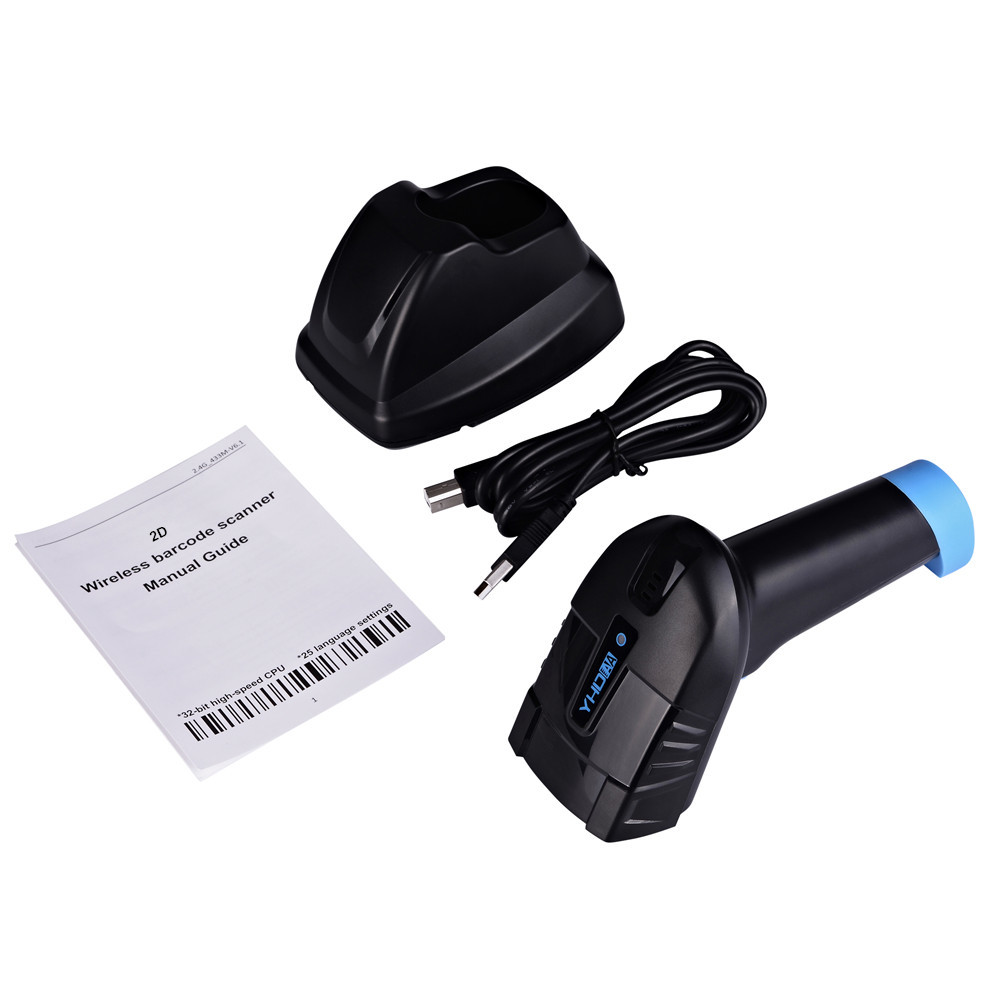 1D Inventory Wireless Barcode Scanner For Warehouse Library Supermarket