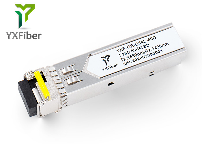1550nm/1490nm 1.25G BIDI 80km SFP Fiber Optic Transceiver Module