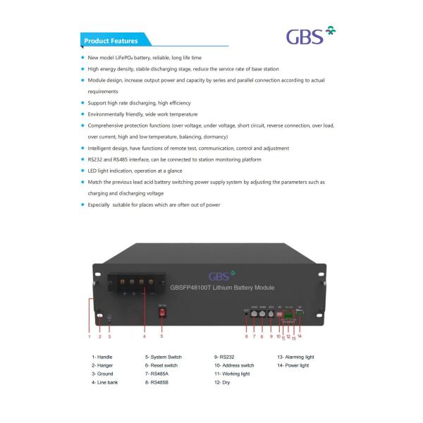 Lifepo4 Battery 48V 100Ah 5Kwh Lithium Ion Battery Pack For Telecom