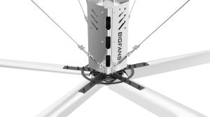 China Anti Fall Device 6m 20 Ft High Volume Industrial Ceiling Fans Energy Saving wholesale