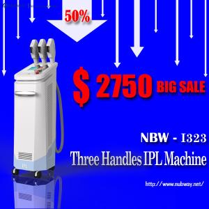 China Lowest best Prices ever!! 50% discounts! best 3 handles IPL acne removal device supplier wholesale