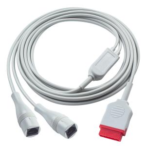China 3.5M Length Patient Monitor 11Pin to 2x Abbott IBP Cable for GE Dash Carescape B650 wholesale