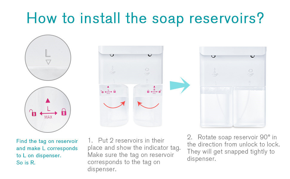 600ML Countertop Liquid Soap Dispenser CE ABS Wall Mounted Bathroom