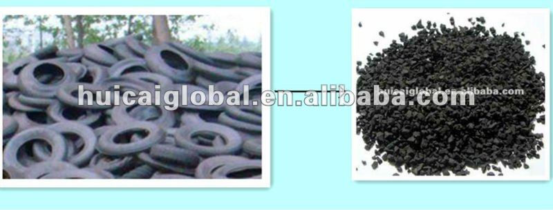 Scrap Tire Rubber Powder Making Machine Rubber Tire Shredder Grinder Crusher Machine