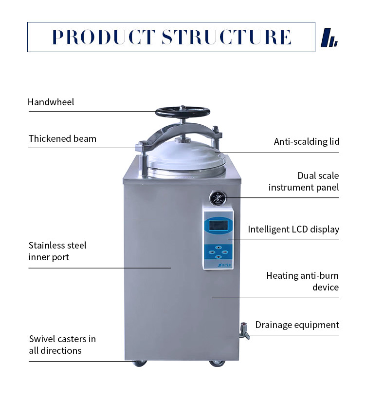 50L 150L Autoclave Retort Sterilizer 220V For Mushroom Cultivation Substrate