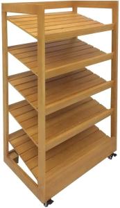 China Wooden Supermarket Racks Display Double Sided Gondola Shelving wholesale