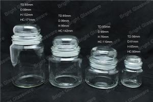 China a series of the glass jar with lid, glass candle jar wholesale wholesale