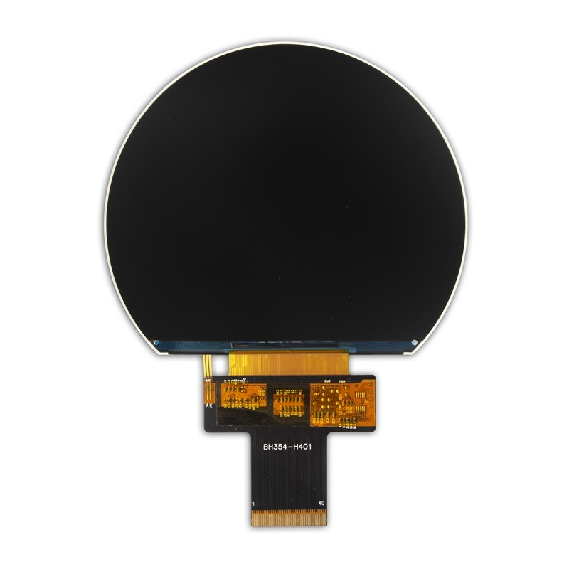 3.54 Inch 800x640 Round TFT Display SPI TFT Display 1000 Cd/M2 With 3SPI+18Bit RGB Interface